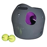 PetSafe Automatischer Ballwerfer für Hunde, Wurfweite zwischen 2,5-9 Meter, Regenresistent mit Bewegungssensoren, Grau/Lila, 1 Stück (1er Pack)